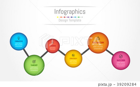 Infographic design elements with 6 options. Infographic design elements with 6 options. 39209284