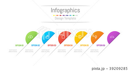 Infographic design elements with 6 options. Infographic design elements with 6 options. 39209285