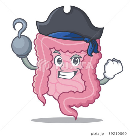 Pirate intestine character cartoon style 39210060