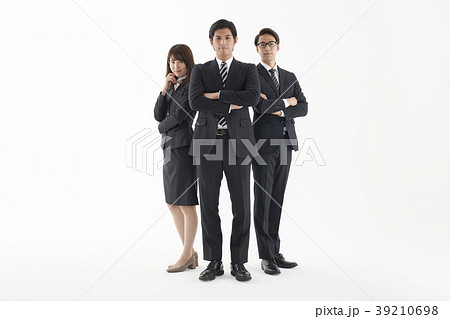 ビジネスパーソン　白バック 39210698