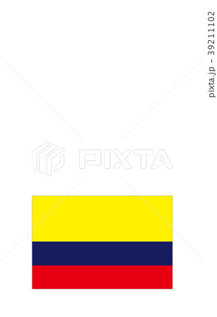 世界の国旗コロンビアのイラスト素材