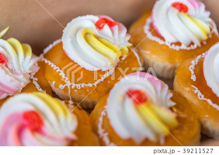 Cake vintage Thai style at Thai street food market 39211527