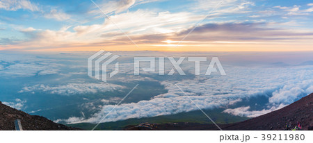 Beautiful landscape from top of Mt. fuji. 39211980