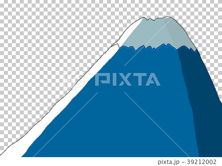 富士山 シンプル のイラスト素材