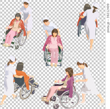 Whole body material material_ wheelchair and medical bird cage 39212409