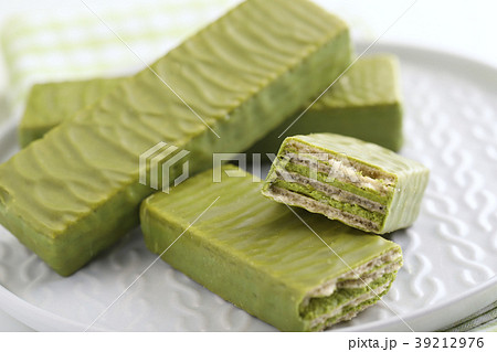 Matcha tea wafers Matcha tea wafers 39212976
