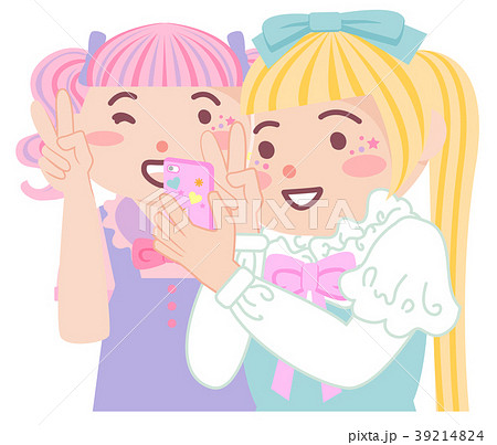 自撮りをする女の子 自撮りをする女の子 39214824