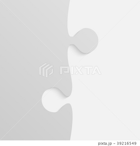 Grey Piece Puzzle. Jigsaw 39216549