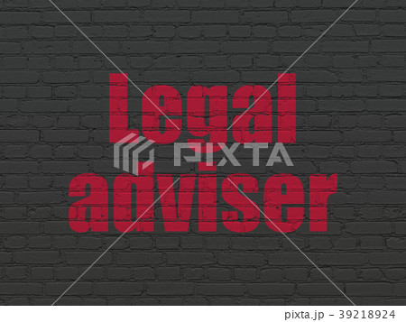 Law concept: Legal Adviser on wall background Law concept: Legal Adviser on wall background 39218924