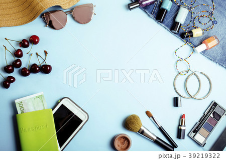 diverse travel girlish stuff on colorful diverse travel girlish stuff on colorful 39219322