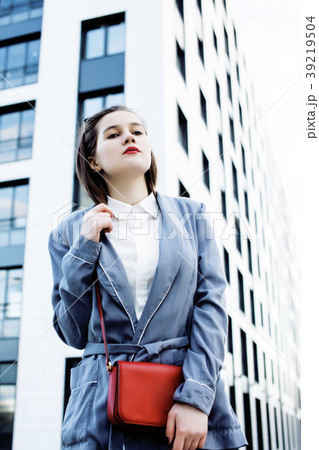 young pretty brunette business woman posing young pretty brunette business woman posing 39219504