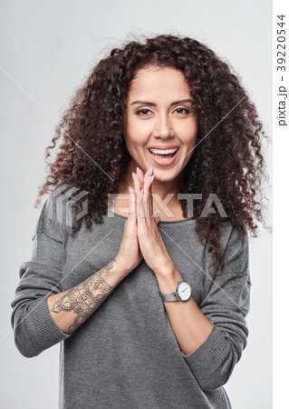 Happy laughing woman Happy laughing woman 39220544
