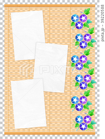 Background material _ morning glory (blue series) 39220588