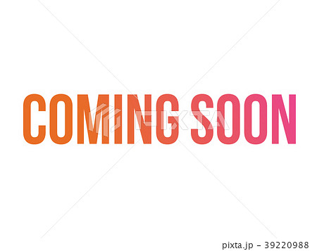 Gradient vector isolated word COMING SOON 39220988