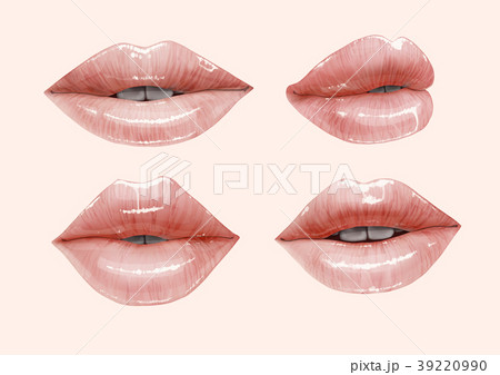 Nude lips set 39220990