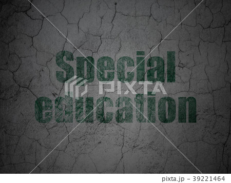 Learning concept: Special Education on grunge wall Learning concept: Special Education on grunge wall 39221464