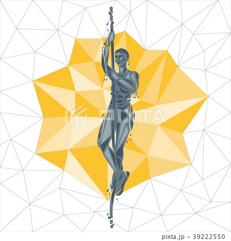 Vector woman doing fitness and crossfit workouts 39222550