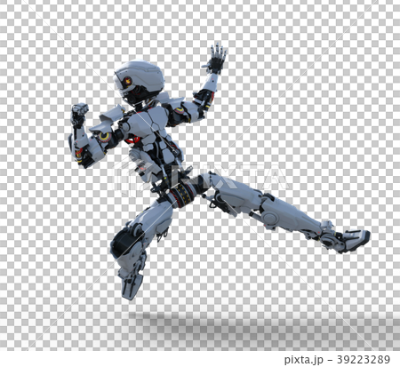 人型ロボット　perming3DCGイラスト素材 39223289