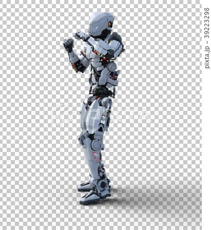 人型ロボット　perming3DCGイラスト素材 39223298
