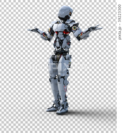 Humanoid robot perming3DCG Illustration material 39223300