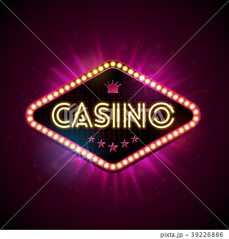 Casino Illustration with shiny lighting display Casino Illustration with shiny lighting display 39226886
