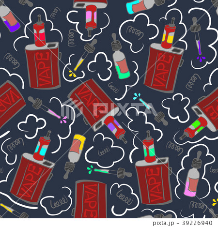 Dark vape seamless pattern 39226940