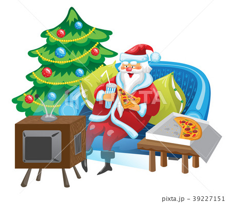 Santa and TV 39227151