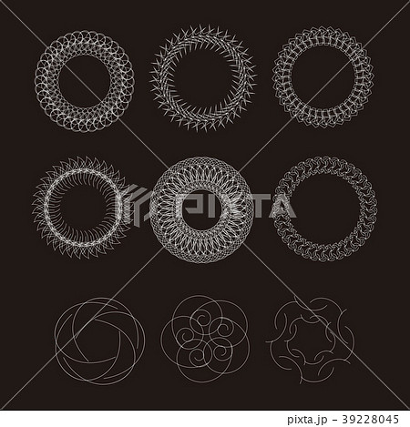 Set of hand drawn swirls. 39228045