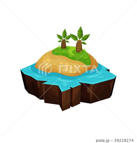 Tropical island for game user interface, element 39228274