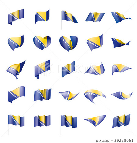 Bosnia and Herzegovina flag, vector illustration 39228661