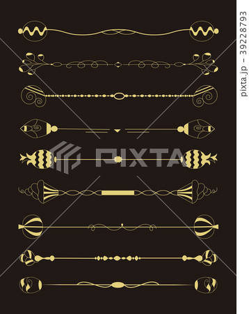 This image is a set of Vintage Decorative Ornament 39228793