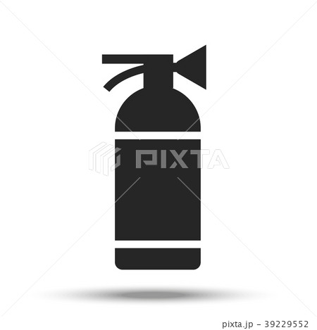 Fire extinguisher painted in flat design. Fire extinguisher painted in flat design. 39229552