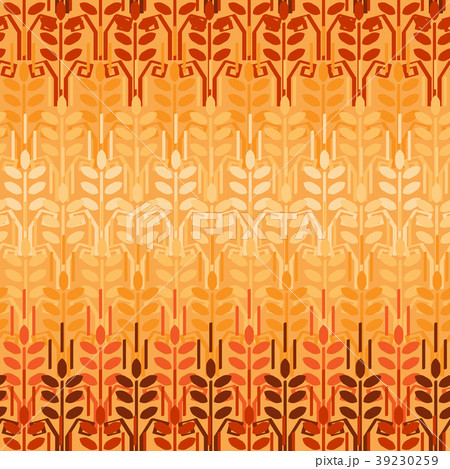 Wheat seamless pattern. Agriculture background 39230259