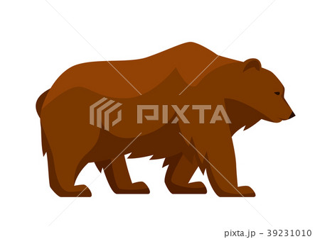 Stylized illustration of bear. Woodland forest Stylized illustration of bear. Woodland forest 39231010