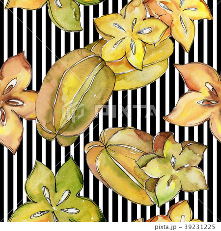 Exotic carambola wild fruit pattern in a 39231225