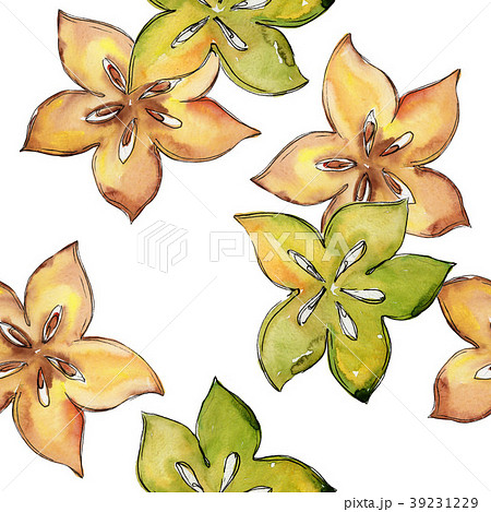 Exotic carambola wild fruit pattern in a 39231229