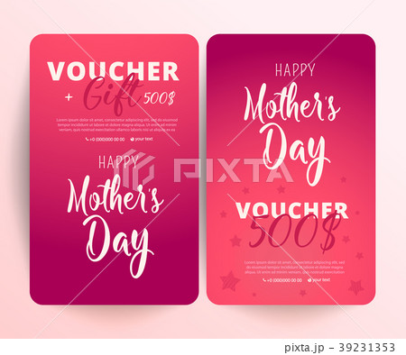 Gift Voucher Card Set Template. Gift certificate 39231353