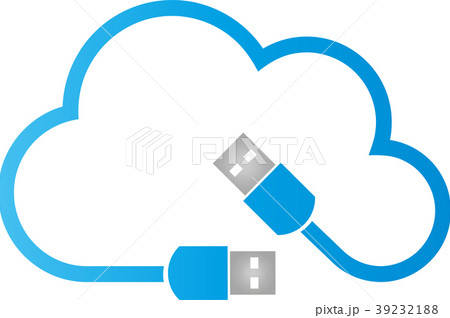 Cloud, usb plug, cloud computing, data, logo 39232188
