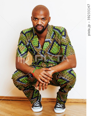 portrait of young handsome african man wearing 39233147