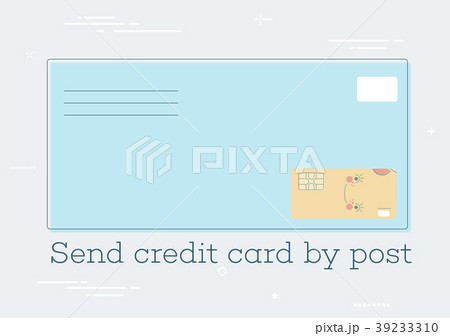 Send credit card by post concept 39233310