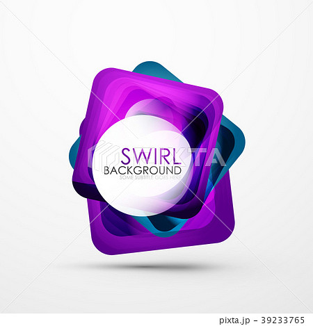 Square swirl abstract bannerのイラスト素材 [39233765] - PIXTA