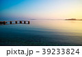Calm Seascape. Pier and Sea at Sunset in Summer. 39233824