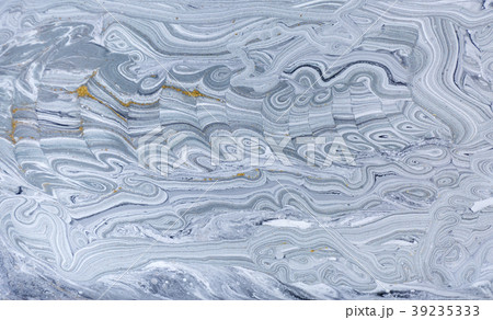 Marble abstract acrylic background. Nature blue 39235333