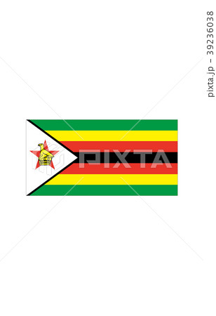 世界の国旗ジンバブエのイラスト素材