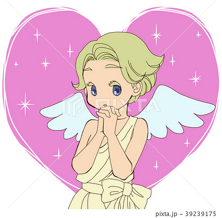 祈りのポーズの天使のイラスト素材 39239175 Pixta