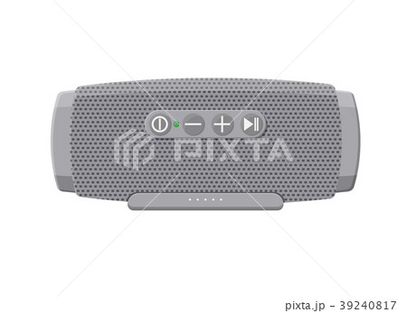 Portable Wireless Speaker Audio Deviceのイラスト素材