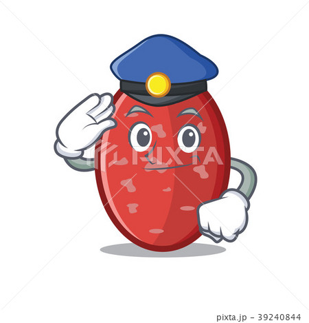 Police salami character cartoon style Police salami character cartoon style 39240844