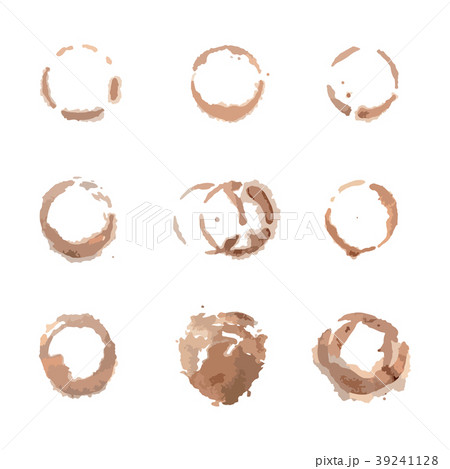 Round brown coffee stains. Round brown coffee stains. 39241128