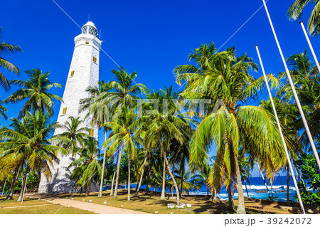 Beautiful beach and lighthouse 39242072