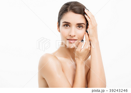 Beauty and spa concept - Charming young woman with 39243246